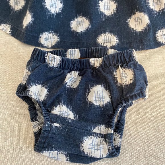 "TEA" Baby Girl Cute Dress with Underwear Size 6-12 Months - Picture 3 of 4